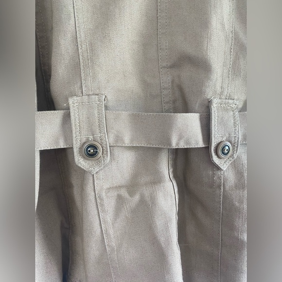 CATO women’s size XL khaki chelsea blazer jacket | button - tie up collared - Picture 4 of 11